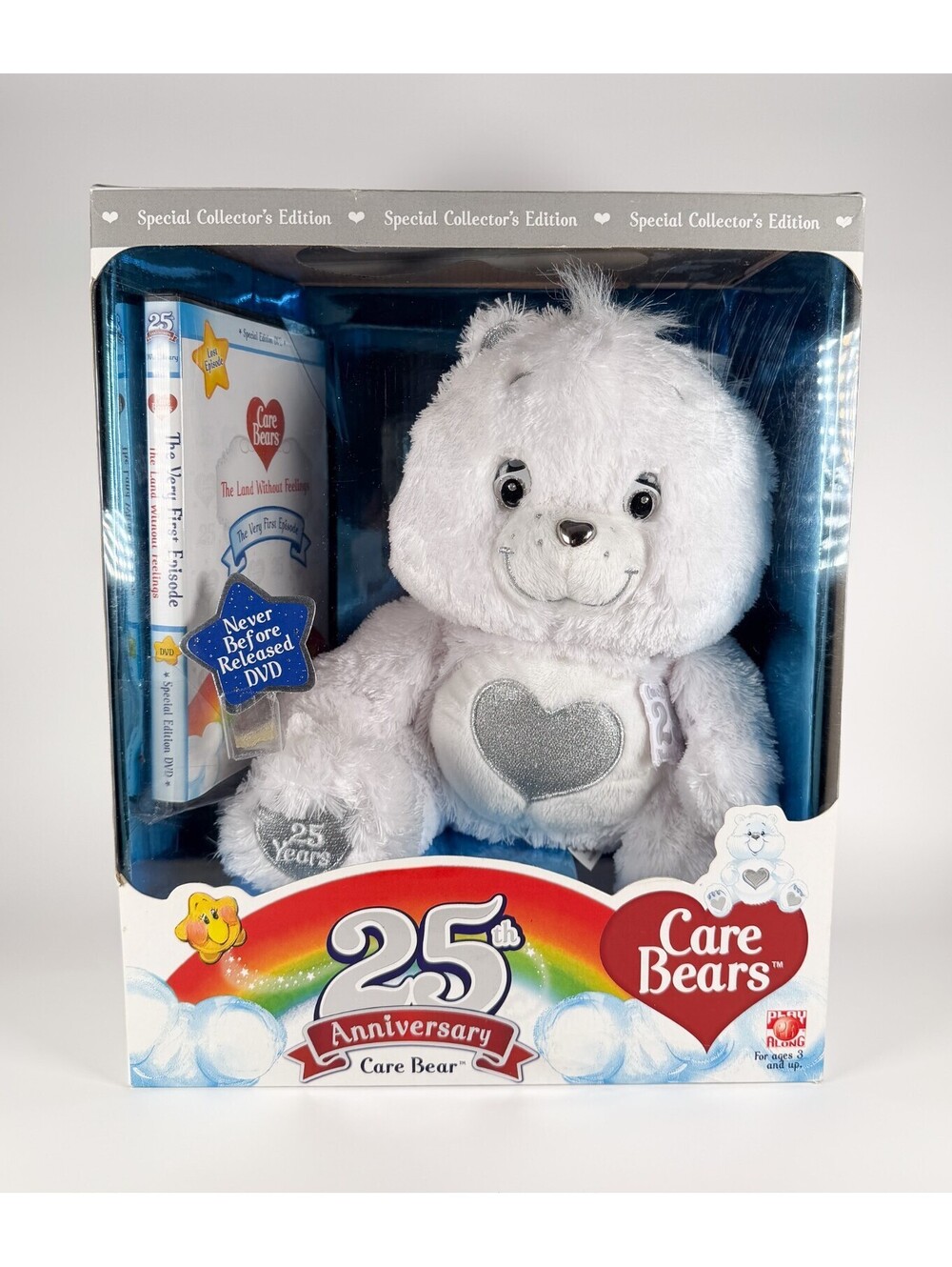 2007 25th Anniversary Collector's Edition White Care Bear includes Special DVD